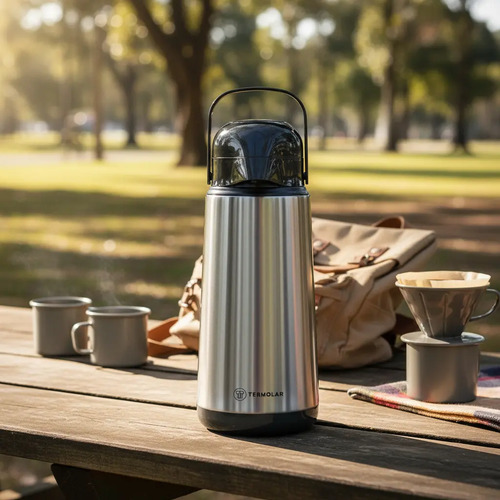 Garrafa Lúmina Bomba de Pressão Inox 500ml Termolar