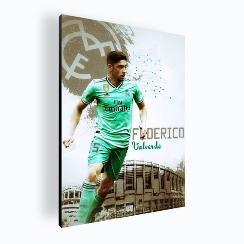 Cuadro Decorativo Mural Poster Fede Valverde 30x42 Mdf