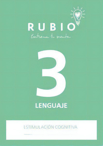 Estimulaciãâ³n Cognitiva: Lenguaje 3, De Pedrosa Casado, Beatriz. Ediciones Técnicas Rubio - Editorial Rubio, Tapa Blanda En Español