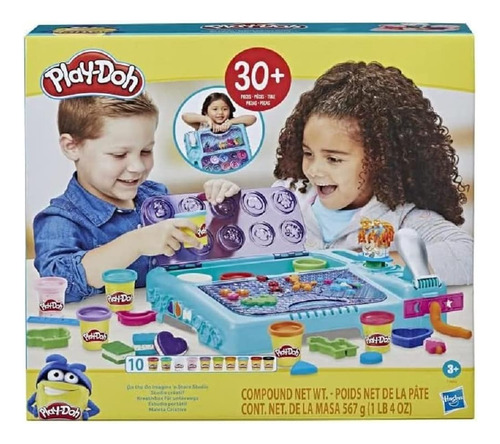 Play-doh Set On The Go Imagine And Store Studio, Con 30 Herr