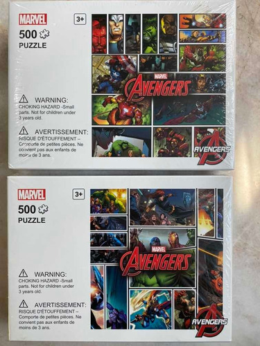 2 Rompecabezas Originales Miniso Avengers Edicion Limitada