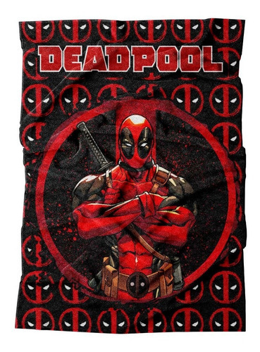 Toalla Premium Para Baño Marvel Modelo A Elegir- Providencia Color Rojo Deadpool