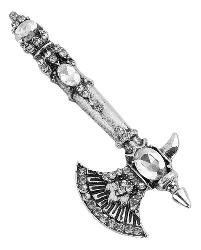 Broche Hacha Strass Vintage Tomahawk Pin Navidad