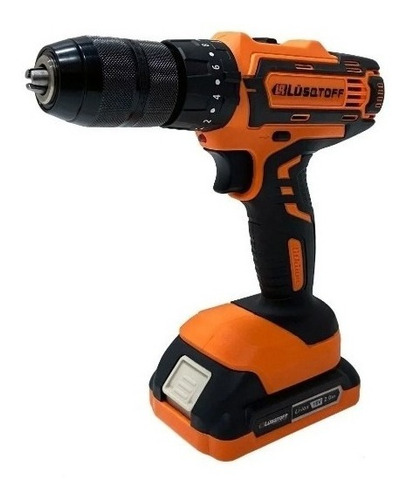 Imagen 3 de 8 de Taladro Atornillador Percutor Lusqtoff 18v 2 Bater Atl18-9b