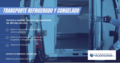 Transporte Flete Reparto Refrigerado Congelado Y Ambiente
