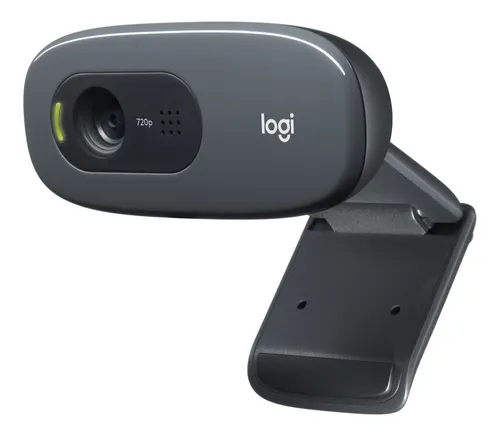 comprar Webcam Hd Com Microfone Embutido C270 Logitech Cor Preto