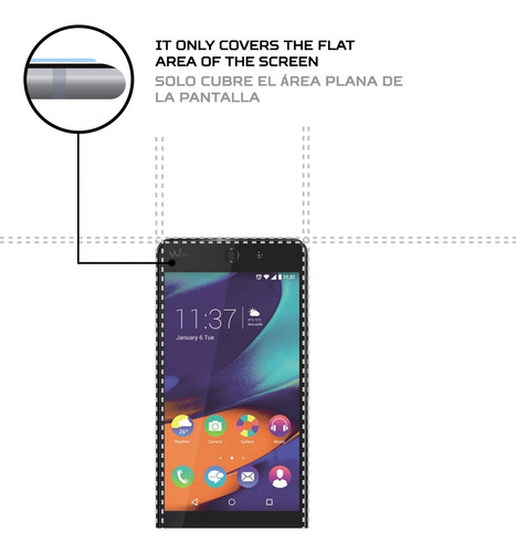 Protector De Pantalla Antishock Para Wiko Rainbow Up
