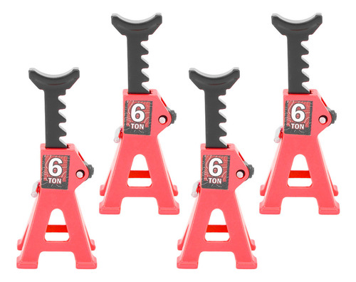 . Soporte Metal Rojo Rojo, 4 Piezas, Mini Aleación Alumi