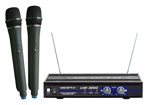 Vocopro Uhf3200 Uhfdual Canal Sistema De Microfono Inalambri