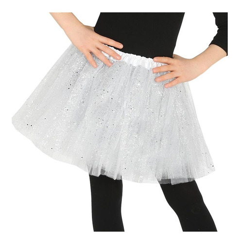 Tutu Para Niña Blanco Con Brillos