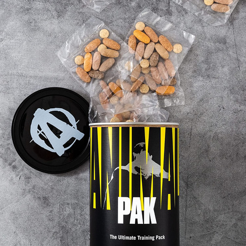 Suplemento en comprimidos Universal Nutrition Animal Pak Animal training Pak vitaminas en lata de 43mL 44 un