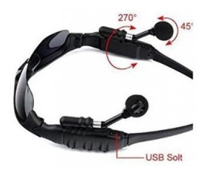 Gafas De Sol Bluetooth Manos Libres Micrófono + Estuche