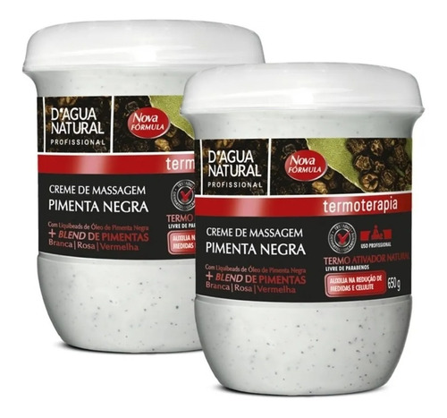 Creme De Massagem Pimenta Negra Frete Grátis, Redutor