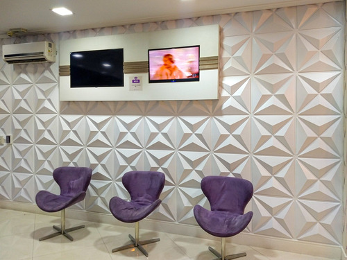 Imagem 6 de 10 de Revestimento 3d Placas Decorativas Auto Impacto 50x50 Luxo