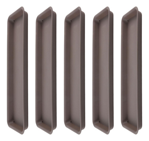 Saucers De Planta De 5 Piezas Plantillas Platillos De Gris