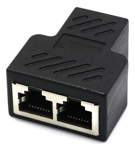 1 A 2 Lan Ethernet Network Rj45 Plug Splitter Adaptador +