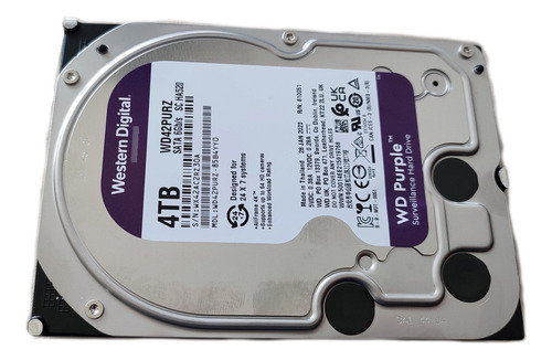 Disco Duro 4tb Western Digital Purple Surveillance Cctv (Reacondicionado)