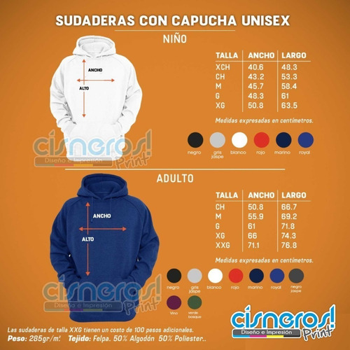 Sudadera Chias Mancha Guadalajara Capucha Todas Las Talla