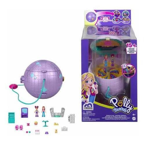 Set Y Bolsa Polly Pocket. Estuche De Patinaje Micro