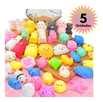 Comprar Kit de 5 animales Squishys que exprimen suavemente y antiestrés