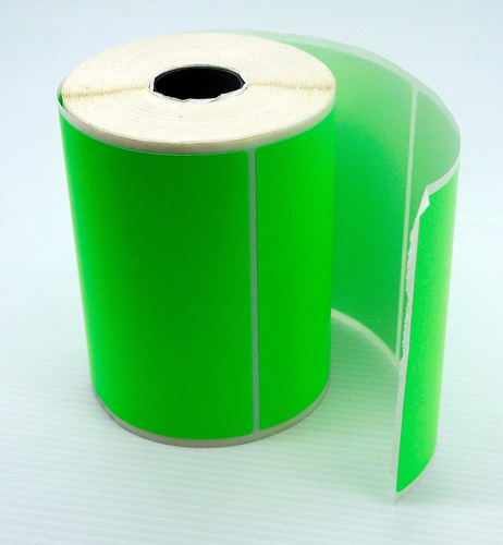 Rolo Etiqueta Couche 100x74 - Verde