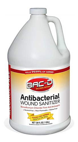 Bac-d 631 Antibacterial Sin Alcohosanitizer, 1 Gal.p/heridas