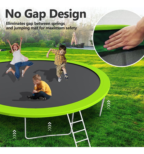 Trampolín Grande Para Niños Con Luz Y Aro De Baloncesto