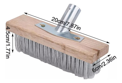 Cepillo De Escoba Para Patio, Escoba De Cerdas Rígidas