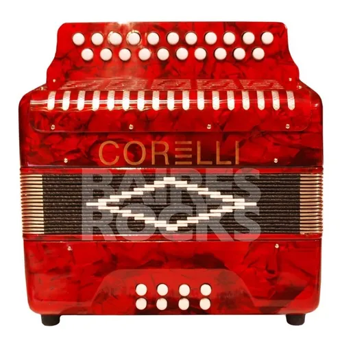 Acordeon Corelli 8 Bajos 21 Tonos Correa Y Estuche Nhc2108