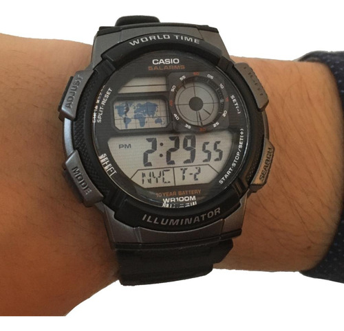 Reloj Casio Hombre Mod Ae-1000w Sumergible Garantia Oficial