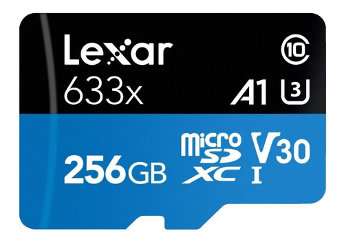 Memoria Micro Sd Lexar 633x 256gb Clase 10 100mb/s