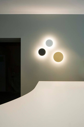 Aplique De Pared Led Circular 8w 20cm Moderno Deco Nubi Estructura Blanco (luz Neutra)