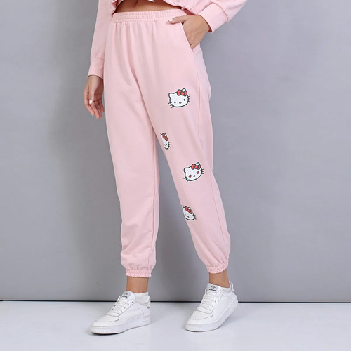 Pantalón Myg Jogging Hello Kitty Algodón Rustico Mujer