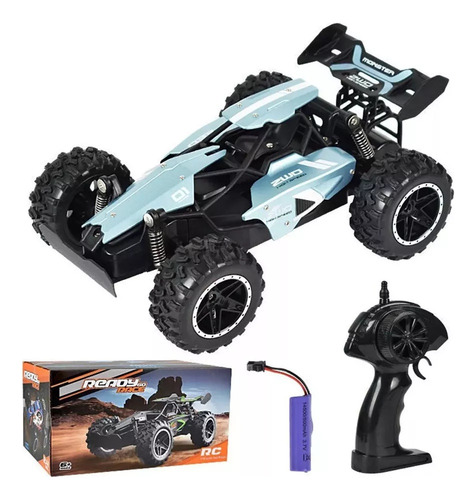 Control Remoto Impermeable De Alta Velocidad 1/18 Color Azul