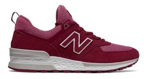 zapatillas new balance mujer bordo