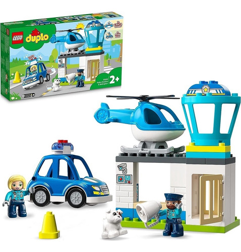 Lego 10959 Duplo Estacion De Policia Y Helicoptero 40 Pzs   