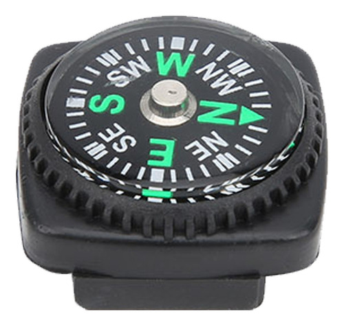 25 Unids / Pack Pulsera De Supervivencia Negra Brújula Negra