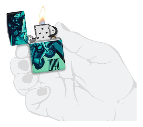 Encendedor Zippo Diseño De Sirena 48605