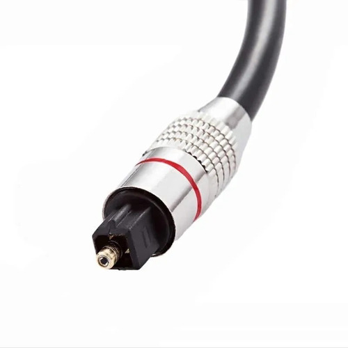 Cable Optico Toslink Fibra Optica Dorada 1 Mts Audio Digital