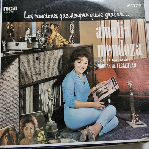 Disco Lp:amalia Mendoza- Canciones Q Quise Grabar