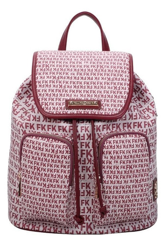 Mochila Monograma Fellipe krein Com Bolsos E Alças Personalizadas