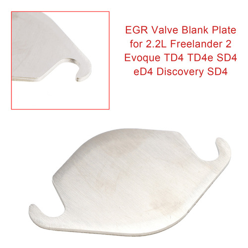 Plato Ciego Egr Para Freelander 2 Evoque Td4 Td4e De 2,2 L
