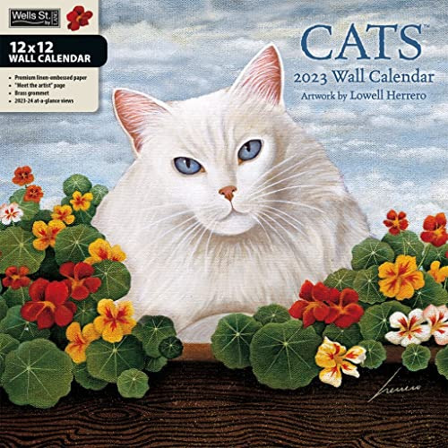 Calendario De Pared Wsbl Cats 2023 De 12x12 Pulgadas (2...