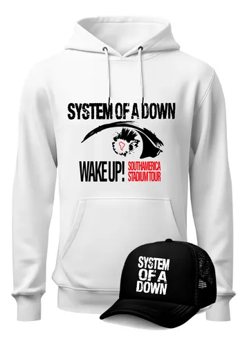 Buzo System Of A Down Saco Unisex Gira Wake Up! + Gorra