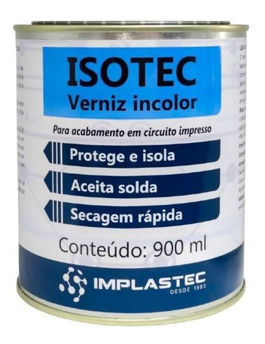Verniz Incolor Isotec Implastec Lata 900ml