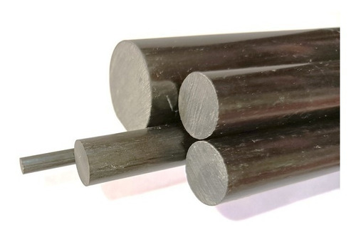 Fibra De Carbono Real Varilla Redonda Solida 11mm X 1metro