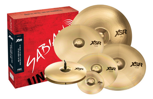 Kit De Pratos Sabian 10 14 14 16 18 20 Super Set Xsr Series