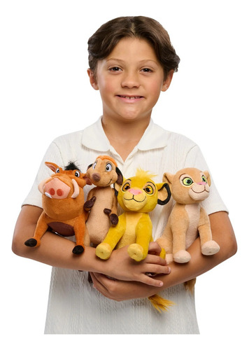 El Rey León Set 4 Peluches - The Lion King Simba Pumbaa Nala