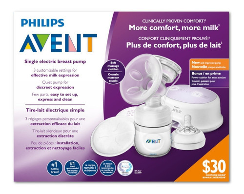 Extractor Electrico Sencillo Avent Philips Scf332/21 Ac/pila