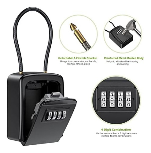 Keekit Caja De Seguridad Para Llaves, Caja De Seguridad Para